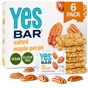 YES Bar – Black Sesame Sea Salt – Plant Based Protein, Decadent Snack Bar – Vegan, Paleo, Gluten Free, Dairy Free, Low Sugar, Healthy Snack, Breakfast, Low Carb, Keto Friendly (Pack of 6)
