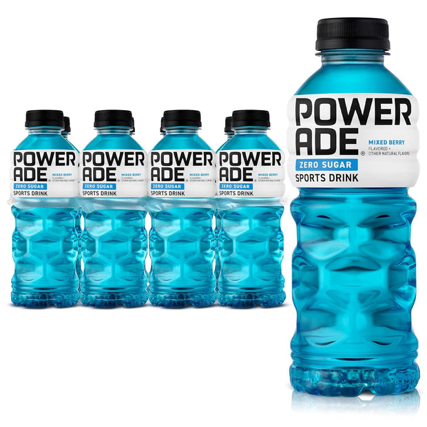 POWERADE ZERO Mixed Berry, 20 fl oz, 8 Pack