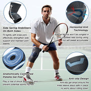 NEENCA Professional Knee Brace for Pain Relief, Medical Knee Support with Patella Pad & Side Stabilizers, Compression Knee Sleeve for Meniscus Tear, ACL, Joint Pain, Runner, Workout - FSA/HSA Eligible