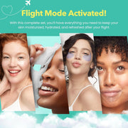 Patchology On The Fly Travel Facial Kit – Travel-Friendly Hydrating Skincare Essentials for Face, Eyes and Lips – Includes 2 Pair Under Eye Patches, 2 Hydrate Sheet Mask for Refreshed Skin,1 Lip Mask