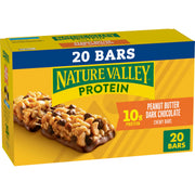 Nature Valley Breakfast Bars, Protein Granola Bars, Peanut Butter Dark Chocolate, Chewy, Gluten-Free, Individually Wrapped, On-the-Go, No Artificial Flavors or High Fructose Corn Syrup, 15-Count Box