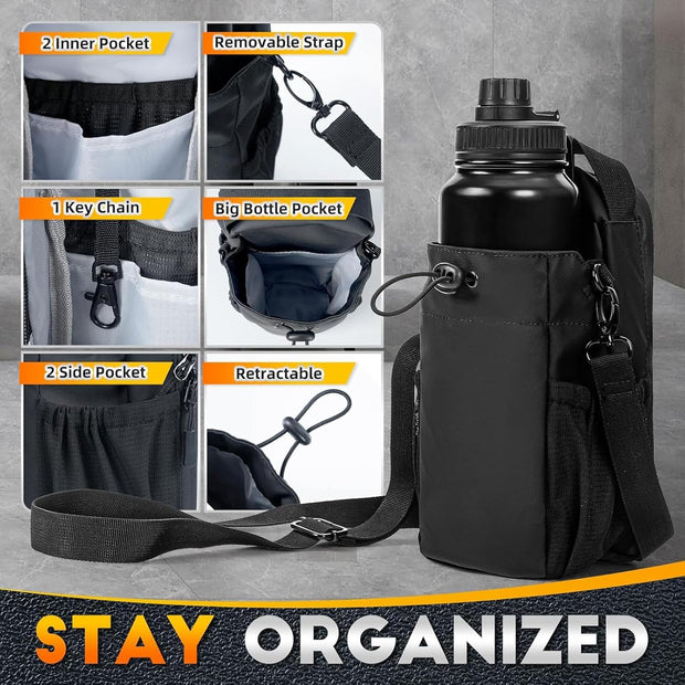 Magnetic Gym Bag for Men and Women Magnetic Bottle Bag with Secure Attachment for Gym, Travel and Workouts Design Keeps Belongings Clean and Organized Fits Water Bottles, Phone Essentials