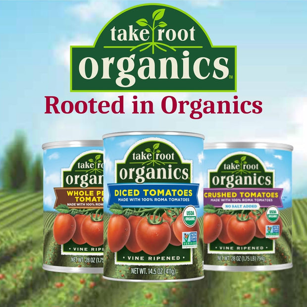 Take Root Organics Canned Organic Tomato Sauce, 8 oz Can (Pack of 24 Cans)