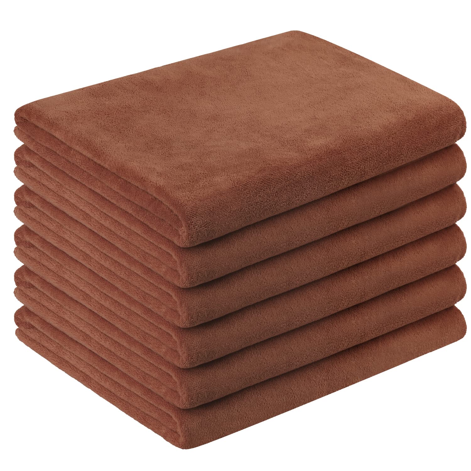 JML Microfiber Bath Towels, Oversized, Ultra Soft, Super Absorbent and Fast Drying, No Fading Large Bathroom Towel Set for Sport, Travel, Fitness, SPA and Yoga (Coral Fleece - Blue, 30 in x 60 in)