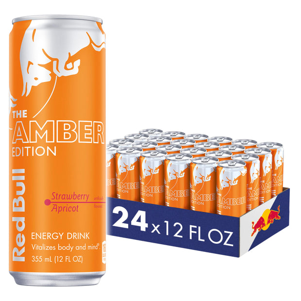 Red Bull Green Edition Energy Drink, Curuba Elderflower, with 80mg Caffeine plus Taurine & B Vitamins, 8.4 Fl Oz, 6 Packs of 4 Cans (Pack of 24)