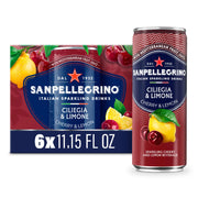 Sanpellegrino Italian Sparkling Drink Aranciata Rossa, Sparkling Orange and Blood Orange Beverage, 11.15 Fl Oz Can