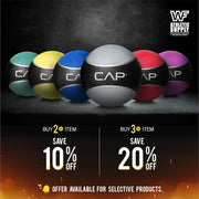 WF Athletic Supply Medicine & Exercise Ball - Durable Rubber & Consistent Weight Distribution; Comfort Textured Grip for Strength, Balance & Core Training, Multiple Choices Available