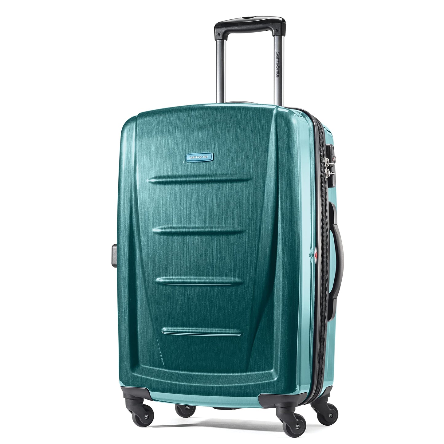 Samsonite Winfield 2 Hardside Expandable Luggage with Spinner Wheels, Burgundy, Checked-Medium 24-Inch