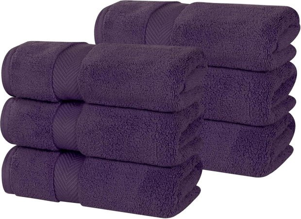 Superior Zero Twist 100% Cotton Bathroom Towels, Super Soft, Fluffy, and Absorbent, Premium Quality 6 Piece Towel Set with 2 Washcloths, 2 Hand Towels, and 2 Bath Towels, Coral