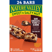 Nature Valley Sweet and Salty Nut Granola Bars, Dark Chocolate Peanut Almond, 24 Bars, 28.8 oz