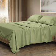 THREAD SPREAD 100% Egyptian Cotton King Size Sheets Set - Luxury 1500 Thread Count Egyptian Cotton Sheets King Size, Silky Soft, Cooling, Sateen Weave 17" Deep Pocket Bed Set - White