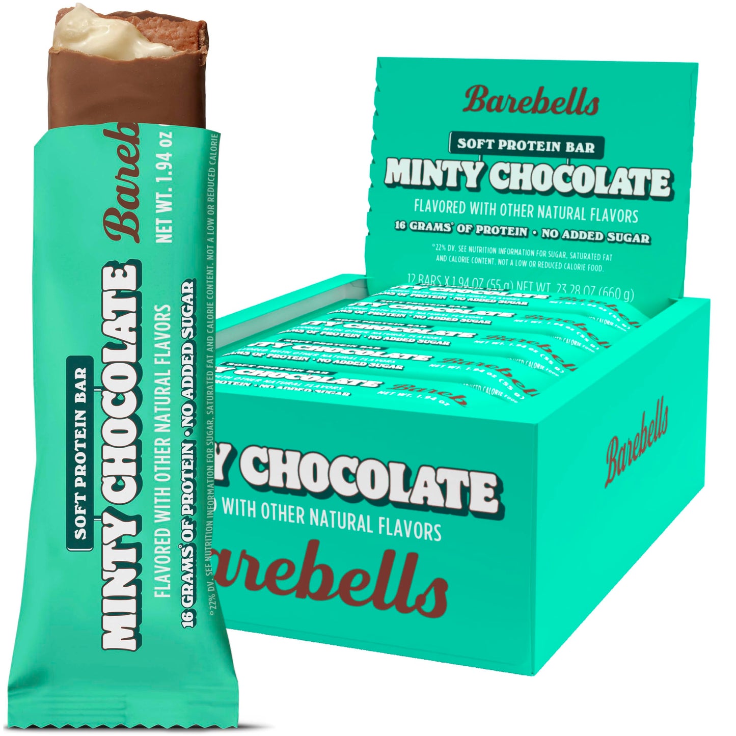 Barebells Protein Bars Variety Pack - 12 Count, 1.9oz Bars - Protein Snacks with 20g of High Protein - Chocolate Protein Bar with 1g of Total Sugars - Perfect on The Go Protein Snack & Breakfast Bars