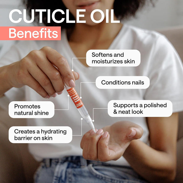 Cuticle Oil Pen 4-Pack – Nail Growth Oil and Strengthener with Jojoba, Almond & Vitamin E – Cuticle Care Oil for Nails & Cuticles – Nail Repair, Hardener & Moisturizer – Scented Nail Pens for Manicure