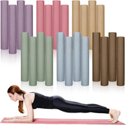 Timgle 24 Pack 68" x 24" Yoga Mat Bulk, 4mm Thick Extra Long Sports Mat Anti Slip Tear Resistant Yoga Exercise Set for Fitness Stretching Home Workout Gym and Studio