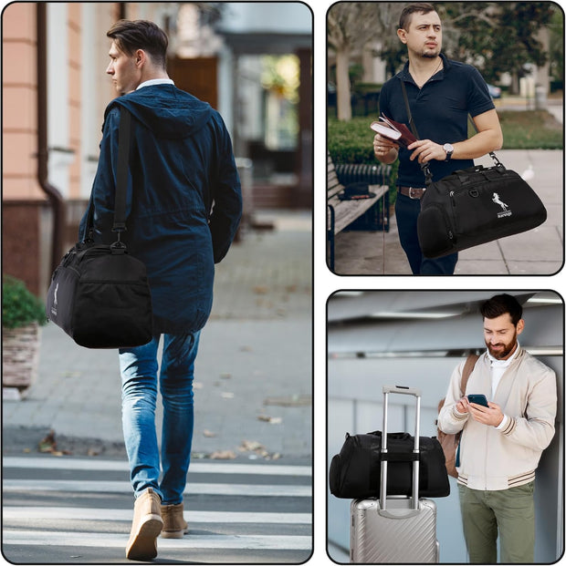 Marengo Gym Bag for Men & Women with Shoe & Wet Compartment - Duffle Bag for Travel, Sports, Fitness & Workout, gifts for men&women