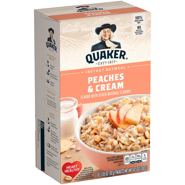 Quaker, Instant Oatmeal, Cinnamon and Spice, 1.51 Ounce (Pack of 10)