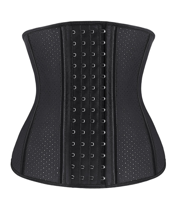 YIANNA Waist Trainer for Women Latex Underbust Waist Corsets Cincher Hourglass Body Shaper 4 Hooks