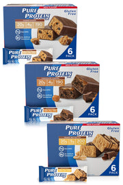 Pure Protein Galactic Brownie Bars - 12 Count Box | 20g High Protein, Gluten-Free, On-the-Go Snack | Ideal Pre & Post-Workout Fuel | Low Sugar, Great Taste!