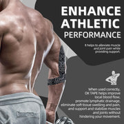 OK TAPE Kinesiology Tape Bulk 103Feet, Pro Adhesive, Water-Resistant k Tape, Elastic Athletic Tape, Latex Free, Uncut, Black