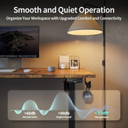 Agilestic Electric Standing Desk, 48 x 24 Inches Height Adjustable Desk, Sit Stand up for Work Office Home, Ergonomic Rising Computer Table with Memory Preset, Rustic Brown