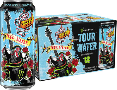 Monster Tour Water by Monster Energy, Deep Well Water, 16oz (Pack of 12)