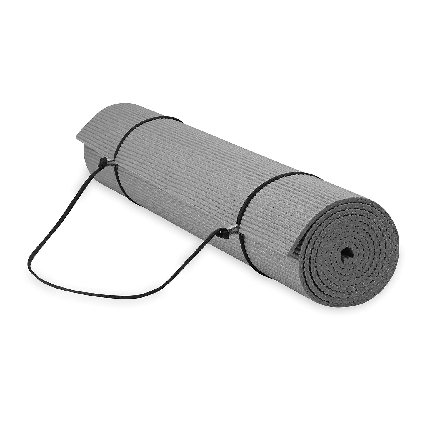 Gaiam Essentials Premium Yoga Mat with Yoga Mat Carrier Sling (72"L x 24"W x 1/4 Inch Thick)