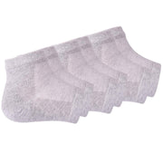 Vented Moisturizing Gel Heel Socks, 3 Pairs Toeless Spa Sock for Foot Care Treatment, Cracked Heels, Dry Feet, Foot Calluses (Gray, Green, Pink)