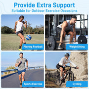 Kinesiology Tape for Knees, 10 Count Knee Tape for Knee Pain Relief Pre Cut, Latex Free Knee Tape, Support Muscles and Joints, Knee Kinesiology Tape Pre Cut, Waterproof and Elastic (Black)