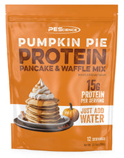 PEScience Protein Pancake & Waffle Mix, Homestyle Buttermilk, 15g High Protein Snacks, Whey and Casein Blend, 12 Servings, Just Add Water