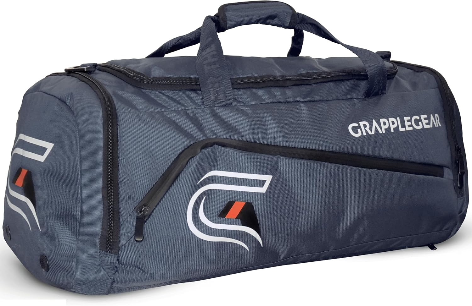 GrappleGear Heavy Duty BJJ Duffel Bag & Backpack in 1 - Large Pocket for Sweaty Gi, Rashguards, or Shoes - Perfect Gym Bag for Brazilian Jiu Jitsu, Martial Arts, Boxing, MMA, Kickboxing, Muay Thai.
