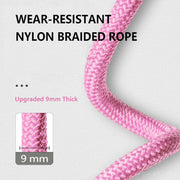 Weighted Jump Rope Nylon Adjustable - Tangle-Free Jump Rope for Women, Men, Kids, and Adults with Foam Handle, Rapid Speed with Ball Bearings, 360° Rotation Jumprope for Fitness, Training and Exercise