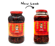 Lao Gan Ma Spicy Chili Crisp Hot Sauce – Restaurant Size 23.63 oz (670g) – Authentic Chinese Chili Oil with Crunchy Bits