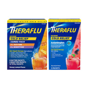 Theraflu Combo Daytime and Nighttime Severe Cold Relief Honey Lemon Flavor Powder_ and Daytime Severe Cold Relief Berry Burst Flavor Powder, _6 Daytime + 6 Nighttime, and 6 Berry Burst Powder Packets