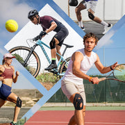 PreCut Kinesiology Tape for Knees, 12PCS Upgraded Waterproof KTQUICK Knee Tape for Knee Pain Relief Pre Cut, Original Cotton Athletic Knee Tape, Waterproof&Hypoallergenic Latex-Free for Sports (Black)