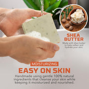 Natural Bar Soap Gift Set for Women Vegan Bath H made Cold Process Artisan with Essential Oil, Aromatic All Moisturizing Wash Soaps, Fragrant Victorian Scent (4 Pack) 1 Count (Pack of 4)