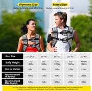 PACEARTH Weighted Vest,4lb/6lb/10lb/12lb/16lb/20lb/25lb/30lb Weight Vest with Reflective Stripe, Body Weight Vests Adjustable for Men, Women Workout, Strength Training, Running, Walking, Jogging