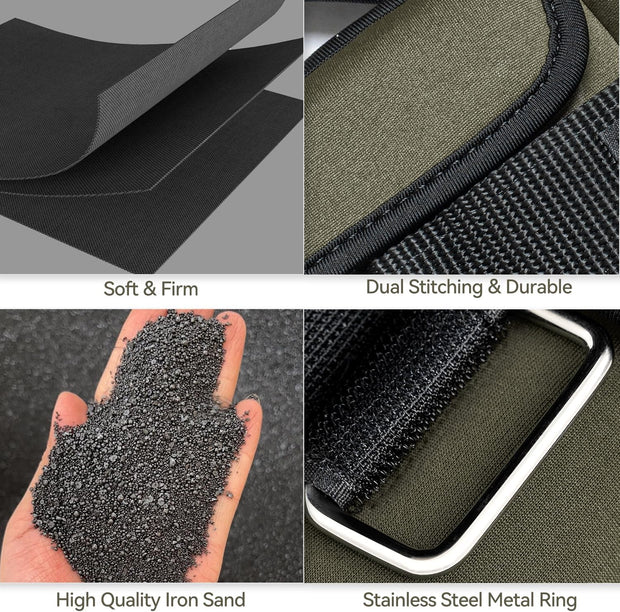 Sportneer Upgrade Adjustable Ankle and Wrist Weights for Women and Men 1-7 lbs / 1-10 lbs Set | Comfortable, Secure Fit for Walking, Running, Fitness, Physical Therapy, Home Gym