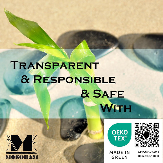 Mosobam Luxury Turkish Set of 2 Bath Towels 30X58 Light Taupe Oversize 700 GSM Bamboo Viscose & Aegean Turkish Combed Cotton