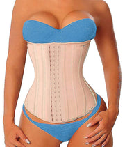 YIANNA Latex Long Torso Waist Trainer for Women Tummy Control Underbust Waist Cincher Corset Sport Girdle Body Shaper