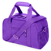 Small Gym Bag 14 inch, Mini Duffel Bag for Women & Men, Carry On Lightweight for Travel Sport - Black