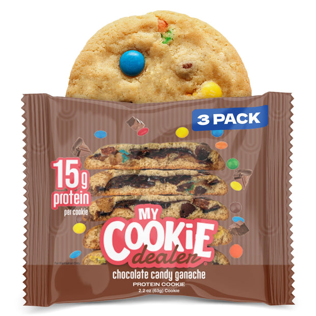 My Cookie Dealer Protein Cookies, Variety Pack (5-Pack, 2.2oz Each) - 15-17g of Protein per Cookie - Individually Wrapped Travel Snacks