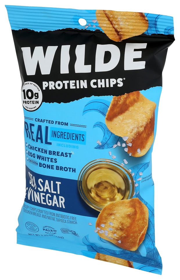Wilde Brands Sea Salt Vinegar Chicken Chips, 2.25 Oz