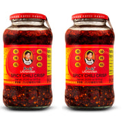 Lao Gan Ma Spicy Chili Crisp Hot Sauce – Restaurant Size 23.63 oz (670g) – Authentic Chinese Chili Oil with Crunchy Bits