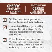 Watkins Cherry Extract with other Natural Flavors, 2 oz. Bottles, Pack of 6 (Packaging May Vary)