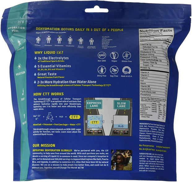 Liquid I.V. Hydration Multiplier 30 Stick, 16.93 Ounce