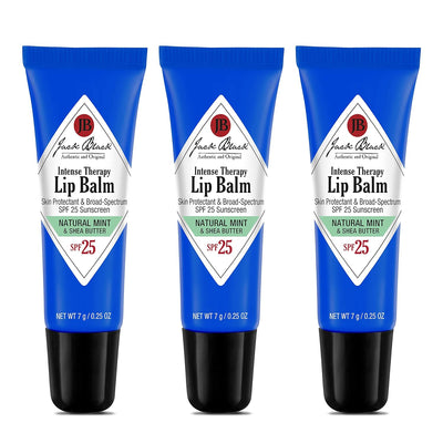 Jack Black Intense Therapy Lip Balm - Jack Black Lip Balm SPF 25 Sunscreen, SPF Lip Balm for Chapped Lips, Lip Sunscreen, Lip SPF, Lip Moisturizer for Dry Lips, Lip Balm with SPF, Lip Protection