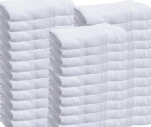 Towels N More 6 Pack 22"X44" Small Light Weight Gym Towels or Can be Used as Quick Dry Bath Towel or Salon Towel, 100% Ring Spun Cotton Loops Sweat Towels Women's Hair Dry Towel