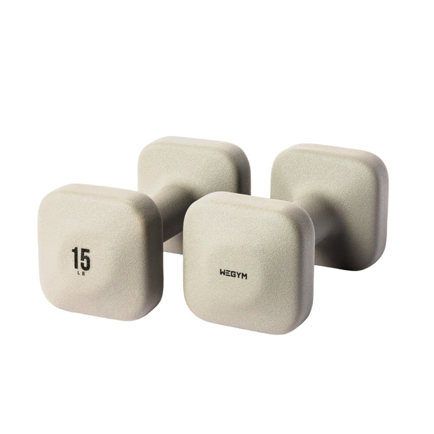 SafeGrip Dumbbells, Anti-Slip, Anti-Roll, Thick Handles, Free Weights, Square Dumbbells for Secure Workouts at Home, Weightlifting, and Personal Training
