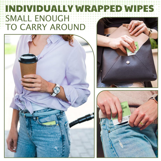 Timgle 100 Pcs Travel Deodorant Wipes Individually Wrapped Armpit Antiperspirant Deodorant Sweat Body Wipes for Women Men Teens Sports Travel Cleanse Skin and Underarm Excessive Sweating(Cucumber)