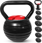 Yes4All Adjustable Kettlebell, Kettle Grip, Kettlebell Handle, Convert to Kettlebells Weight Set